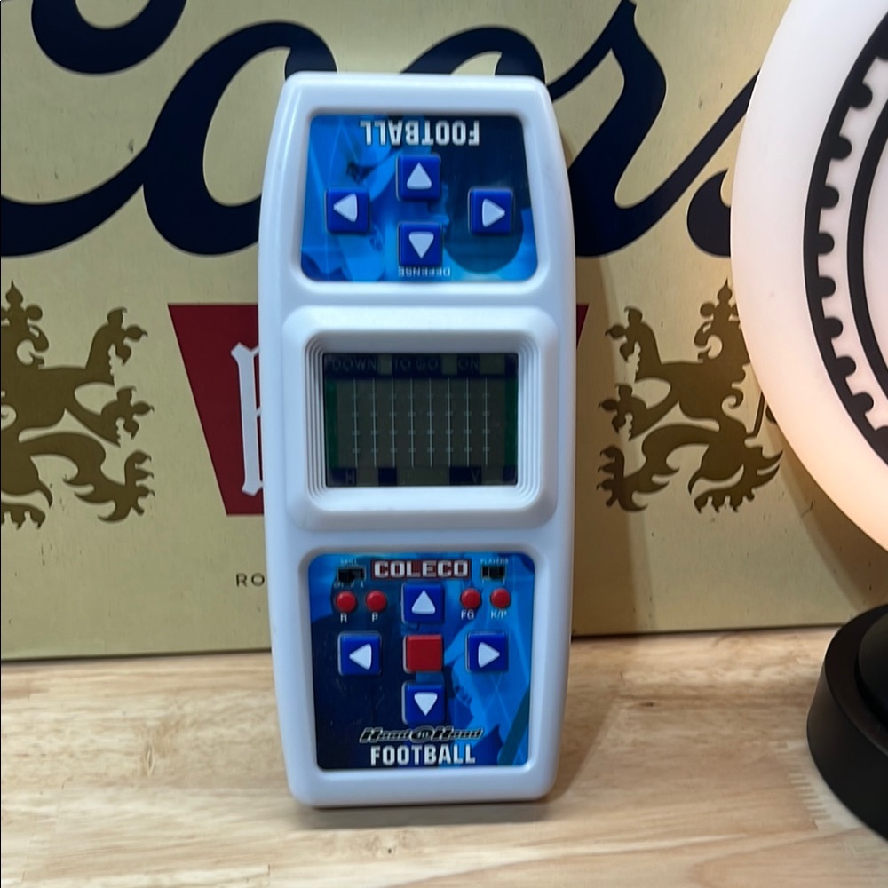 Coleco Head To Head Electronic Football 2 Player handheld game system | Classic!